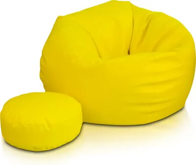 Obrázek produktu pro Ecopuf Sakwa, sedací polštáø køeslo sedací vak, sedací vak z umìlé kùže, Giallo Limone E18, M