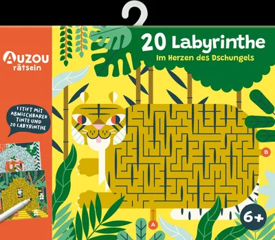 Produktbild von Auzou 20 Labyrinthe im Herzen des Dschungels