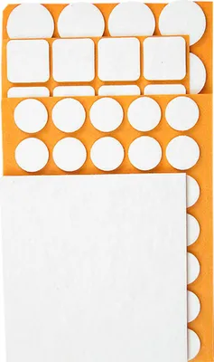 Produktbild von Filzuntersetzer, Verschiedene, 106 Stk., Weiss - T 98Z147