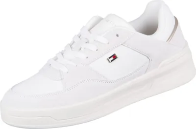 Produktbild von Tommy Hilfiger Essential Basket Damenschuhe sportlicher Schnürer Weiß, Schuhgröße:38 EU