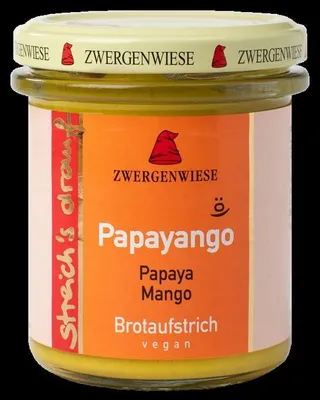 PASTA SŁONECZNIKOWA Z MANGO I PAPAJĄ BEZGLUTENOWA BIO 160 g - ZWERGENWIESE