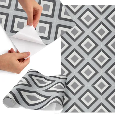 Zdjęcie produktu dla Folia do mebli 65 x 130 cm – folia samoprzylepna do mebli – folia samoprzylepna – folia do mebli – folia do mebli kuchennych – folia samoprzylepna do kuchni – folia do szafek – wodoodporna – zmywalna – samoprzylepna – bez pęcherzyków powietrza – usuwalna bez pozostawiania śladów – geometryczne wzory