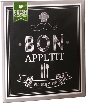Produktbild von Goldbuch Rezeptheft „Bon Appétit“, weiß, 17,5 x 22 cm