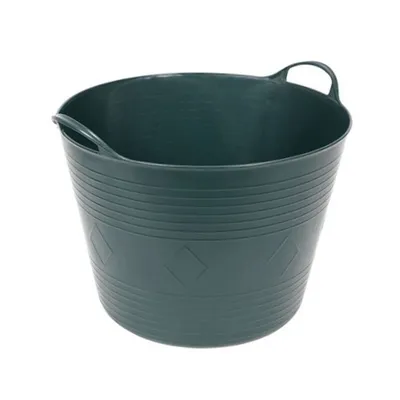 Produktbild von Universal Gartenkübel dunkelgrün Flexiwanne Garten Laubsammler Abfallbehälter