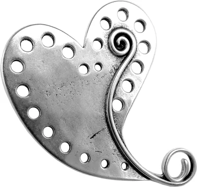 Produktbild von Minott Schmuck Anhänger | Herz Messing, versilbert im Used Look 33012