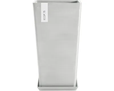 Obrázek produktu pro Květináč Ecopots plastový Ø 28,6 cm 31 x 31 x 56,5 cm šedý