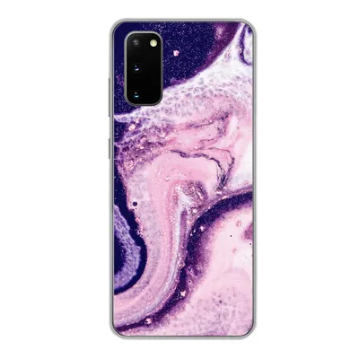 Produktbild von MuchoWow® Handyhülle Schutzhülle Hülle für Samsung Galaxy S20 Marmor - Glitzer - Chic Silikon Softcase Handy Hülle - Bild