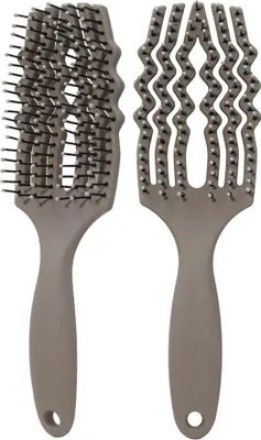 Produktbild von INF Massage Haarbürste mit Nylonborsten für Entwirrung und Kopfhautberuhigung