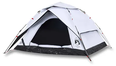 Produktbild von vidaXL Kuppel-Campingzelt 4 Personen Weiß Verdunkelt Quick Release