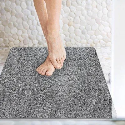 Produktbild von Famanu Duschmatte Antirutsch, 80 x 80 cm, schimmelresistent, weicher Komfort, sichere Badmatte mit Abflusslöchern