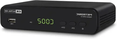 Productafbeelding van 4K UHD Decoder - Digitale Ontvanger - TV Kijken - USB Opname Functie - 4K Ultra HD - Zwart