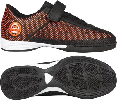 Produktbild von Jungen Hallenschuhe Fußballschuhe Klettverschluss Sportschuhe Kadi Schwarz Gr.30