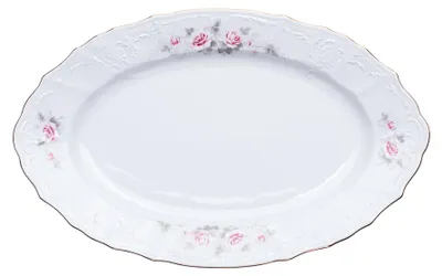 Produktbild von Thun 1794 Ovale Bernadotte, 34 cm, Rosetten mit Goldlinie, Thun