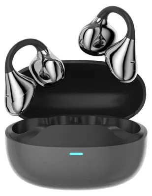 Obrázek produktu pro Bezdrátová sluchátka Open Ear i50 Bluetooth, 6 kusů, s klipem, s potlačením hluku ENC, vodotěsná (IP54), výdrž baterie až 42 hodin, křišťálově čisté hovory, černá barva