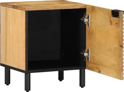 Immagine prodotto di Comodino Marrone 40x33x46 cm in Legno Massello di Mango
