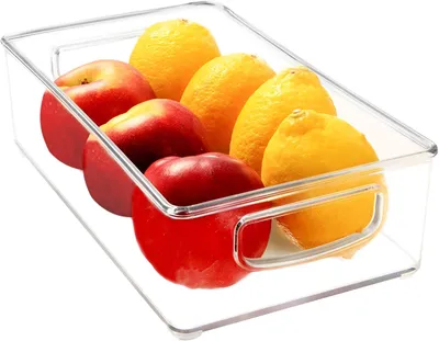 Produktbild von Behälter für Kühlschrank und Vorratskammer Organizer Glas-Set 4 25x15x8 cm