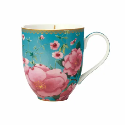 Produktbild von Maxwell & Williams HV0170 Becher 440 ml SILK ROAD Aqua, Porzellan, in Geschenkbox