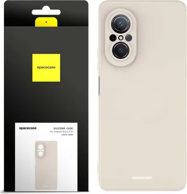 Productafbeelding van Siliconen hoesje voor de Huawei Nova 9 SE, kleur: beige