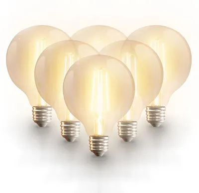 Produktbild von hoftronicsmart Smart Glühlampe E27 G95 7W 806lm Weiß CCT Wifi Bluetooth 6er Set