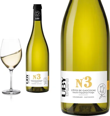 Produktbild von 2025 Uby N° 3 Colombard - Sauvignon von Domaine d'Uby - Weißwein