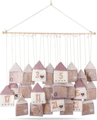 Produktbild von Adventskalender mit 24 Häuschen zum Befüllen mit Überraschungen