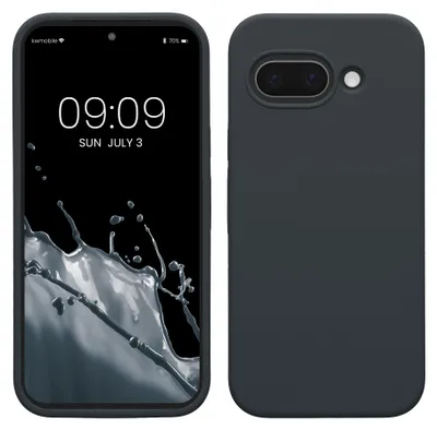 Produktbild von kwmobile Handyhülle für Google Pixel 9a Hülle, für Pixel 9a Case - Hülle Silikon - kabelloses Laden - Heidelbeerblau