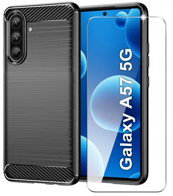 Immagine prodotto di Custodia protettiva per Samsung A57 «Pancerne Carbon CASE» + vetro 9H