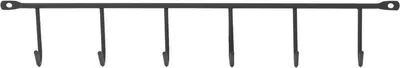 Produktbild von Kleiderbügel mit 6 Haken, 370 x 59 x 39, Schwarz, 0309560