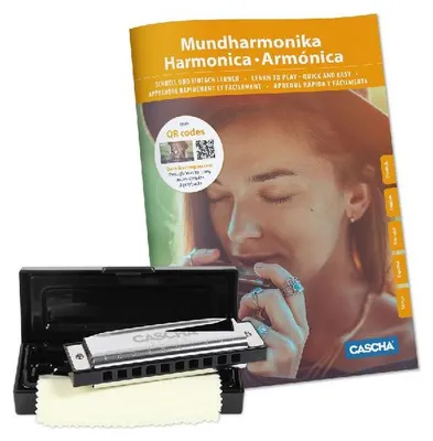 Produktbild von Blues Harmonica Set, (incl. 4 languages Method (DE/EN/FR/ES), case, cleaning cloth)