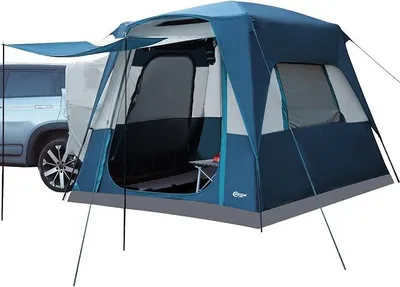 Imagen del producto de Tienda de campaña para 4-5 personas, 2 en 1, con toldo parasol