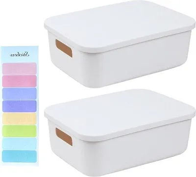 Produktbild von Organisator für Küche und Bad - Kunststoff-Box mit Griffen, 2 Stück, stapelbar