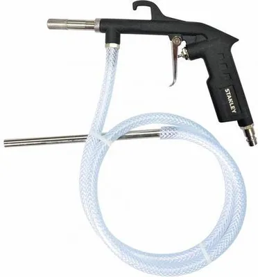 Image de Stanley 150063XSTN - Pistolet de sablage avec tuyau - pour compresseur - Max. 8Bar - 250L/min - Aluminium - Noir