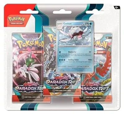 Produktbild von Pokemon Paradox Rift: Cetitan 3-Pack Blister
