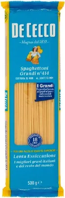 Produktbild von 10x Pasta De Cecco 100% Italienisch Spaghettoni Grandi N°414 Nudeln 500g + Italian Gourmet Polpa 400g