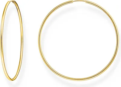 Thomas Sabo CR729-413-39 Damen-Ohrringe Creolen Groß vergoldet 1