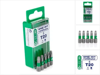 Produktbild von SPAX BIT T-STAR PLUS - Größe: T20 25mm S 5 ST