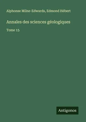 Produktbild von Annales des sciences géologiques
