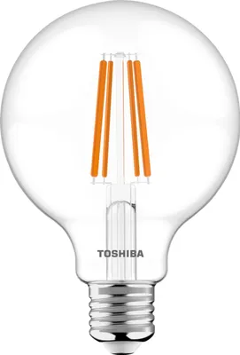 Produktbild von Toshiba LED Filament Globe Lampe E27 8.5W 2700K 1055Lm wie 75W