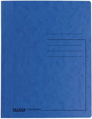 Produktbild von Falken 11287281 Spiralhefter Colorspankarton - A4, 300 Blatt, kfm. Heftung, blau