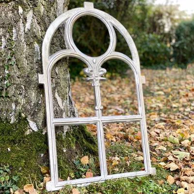 Produktbild von Stallfenster aus Aluminium 74cm Fenster Eisenfenster Scheunenfenster Antik-Stil