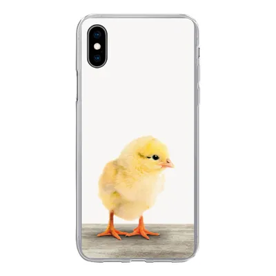 Produktbild von MuchoWow® Handyhülle Schutzhülle Hülle für iPhone Xs Küken - Tiere - Jungen - Mädchen - Kinder Silikon Softcase Handy Hülle - Handytasche