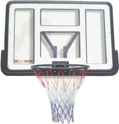 Obrázok produktu pre Basketbalová doska transparentná - 110 x 75 cm čierna