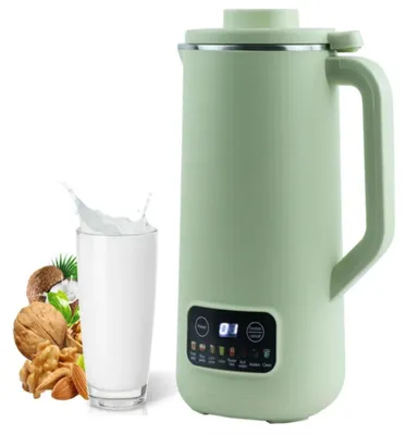 Obrázok produktu pre Prípravník sójového nápoja – automatický – 800 ml – nerezová oceľ – 8 programov – časovač a funkcia udržiavania teploty – automatické čistenie – 220 V, zástrčka EU – zelený