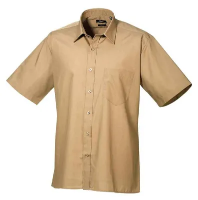 Productafbeelding van Premier - Herenhemd, korte mouwen, model LT4512 (42,5 cm) (Khaki)