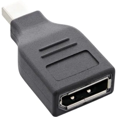 Image de InLine® adaptateur DisplayPort, mini DisplayPort mâle sur DisplayPort femelle, 4K