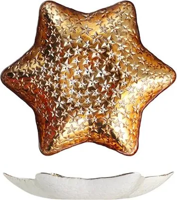 Produktbild von Goldcosmo 32,5 cm goldener Weihnachtstischaufsatz