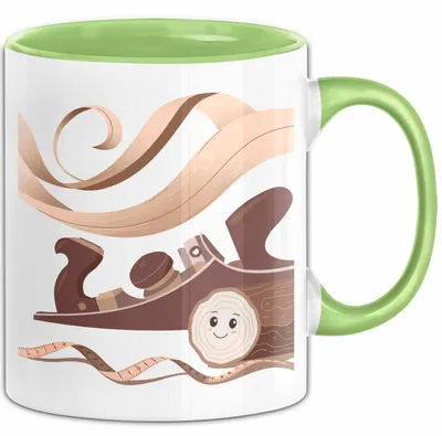 Produktbild von Holzarbeiter Tasse Geschenk Lustige Geschenkidee Spruch Für Holzhandwerk Fans (Grün)