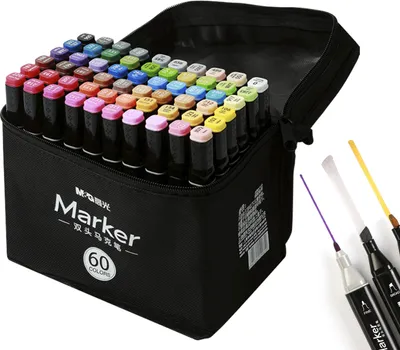 Immagine prodotto di Pennarello bifacciale per artisti 60 colori M&G (Scuola e cancelleria - Pennarelli)