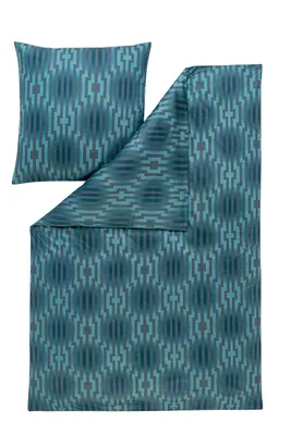 Produktbild von Estella Bettwäsche Levian 6970 050 Petrol Mako Interlock Jersey, Größe:135 cm x 200 cm