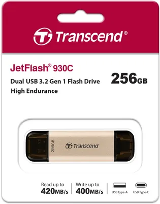Productafbeelding van Transcend TS256GJF930C Transcend JetFlash 930 TLC 256GB USB 3.2 Typ-C